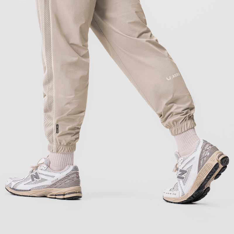 0796. Ripstop Oversized Track Pant  - Beige
