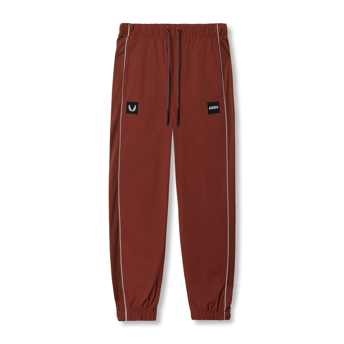 0796. Ripstop Oversized Track Pant - Brick