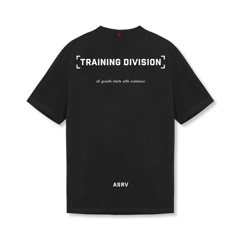 0797. Tech Essential™ Relaxed Tee  -  Black "TD"