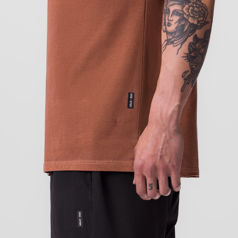0797. Tech Essential™ Relaxed Tee  - Faded Rust