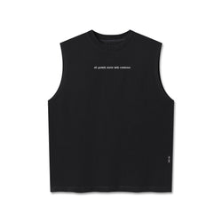 0807. Tech Essential™ Relaxed Cutoff - Black "Growth"