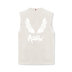 0807. Tech Essential™ Relaxed Cutoff - Stone/White "Brush Wings/ASRV"