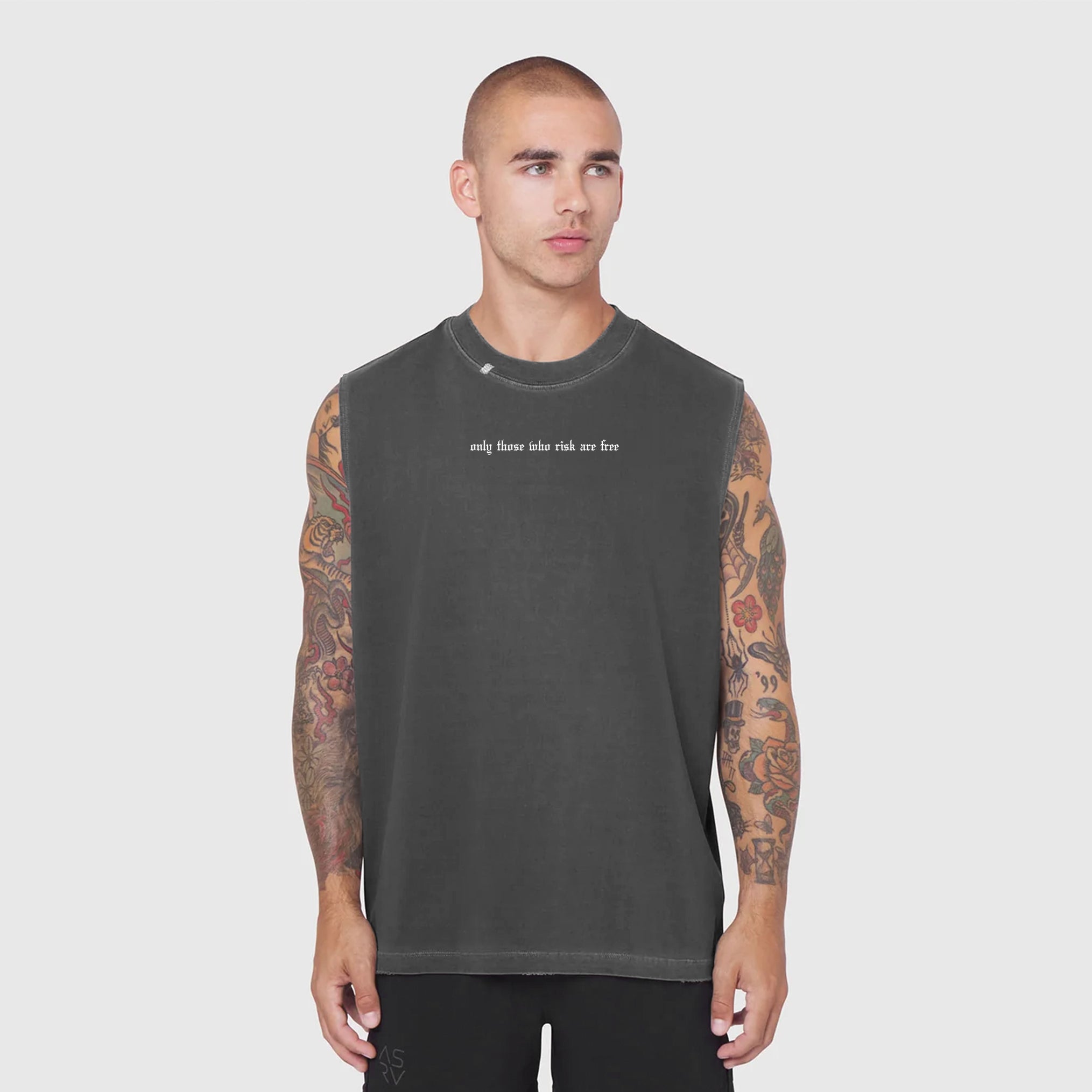 0807. Tech Essential™ Relaxed Cutoff - Faded Grey "OTWR"
