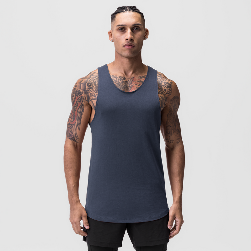 0808. Supima® Vented Tank - Navy