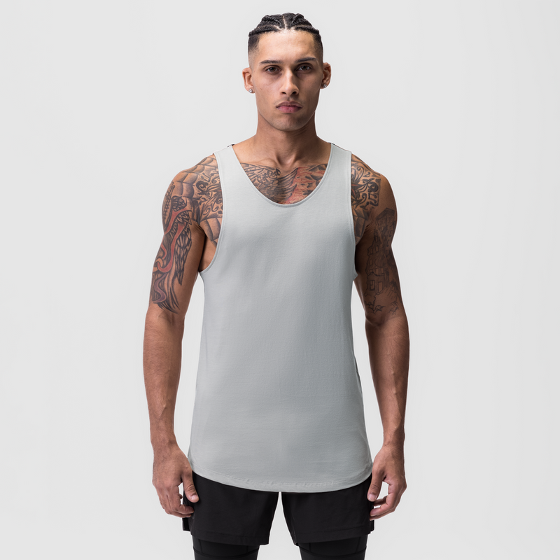 0808. Supima® Vented Tank - Slate Grey