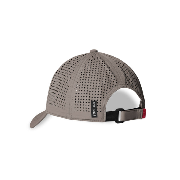 0818. Performance Sport Cap -  Light Taupe/White "Wings"