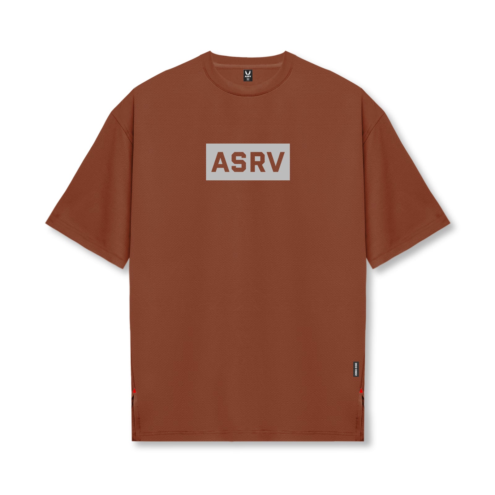 0822. AeroSilver® Oversized Tee - Brick 