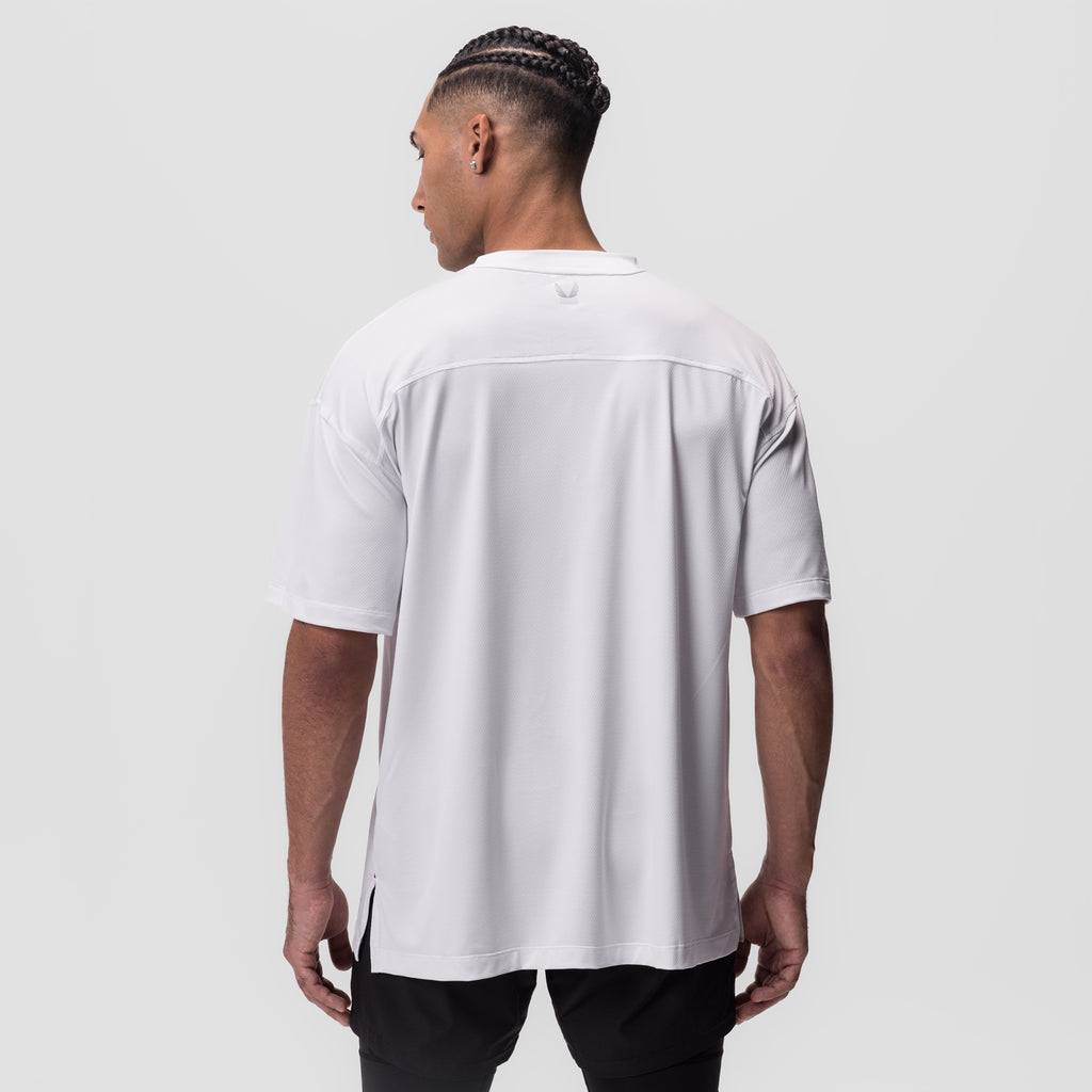 0822. Silver-Lite™ 2.0 Oversized Tee - White 