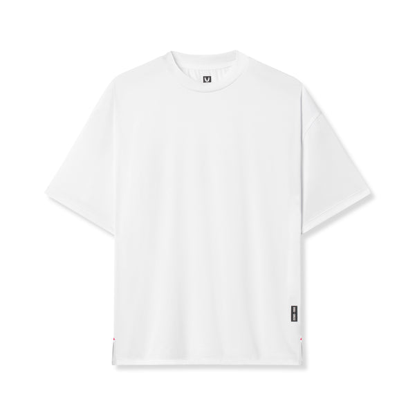 0822. AeroSilver® Oversized Tee - White – ASRV