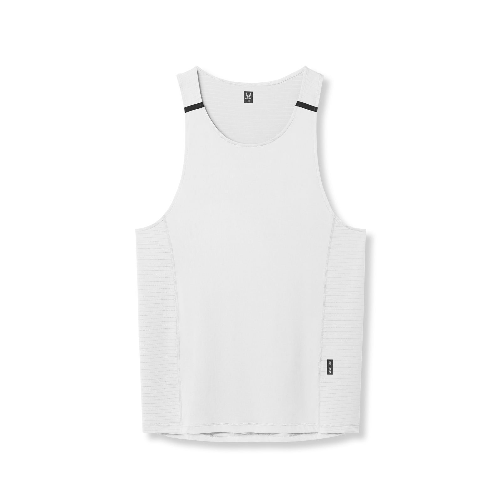 flatlay 0833. 3D-Lite® 2.0 Lycra® Pro Singlet in white, front view
