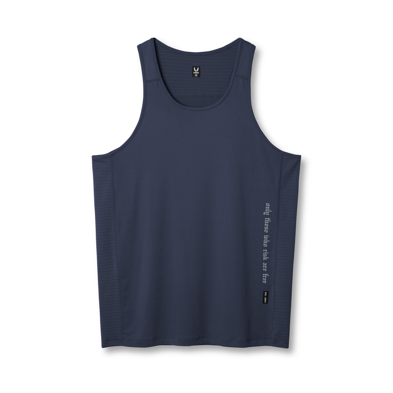 0834. 3D-Lite® 2.0 Training Singlet in navy with OTWR text, front view