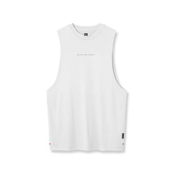 0837. 3D-Lite® 2.0 Lycra® Muscle Tank - White "RP"