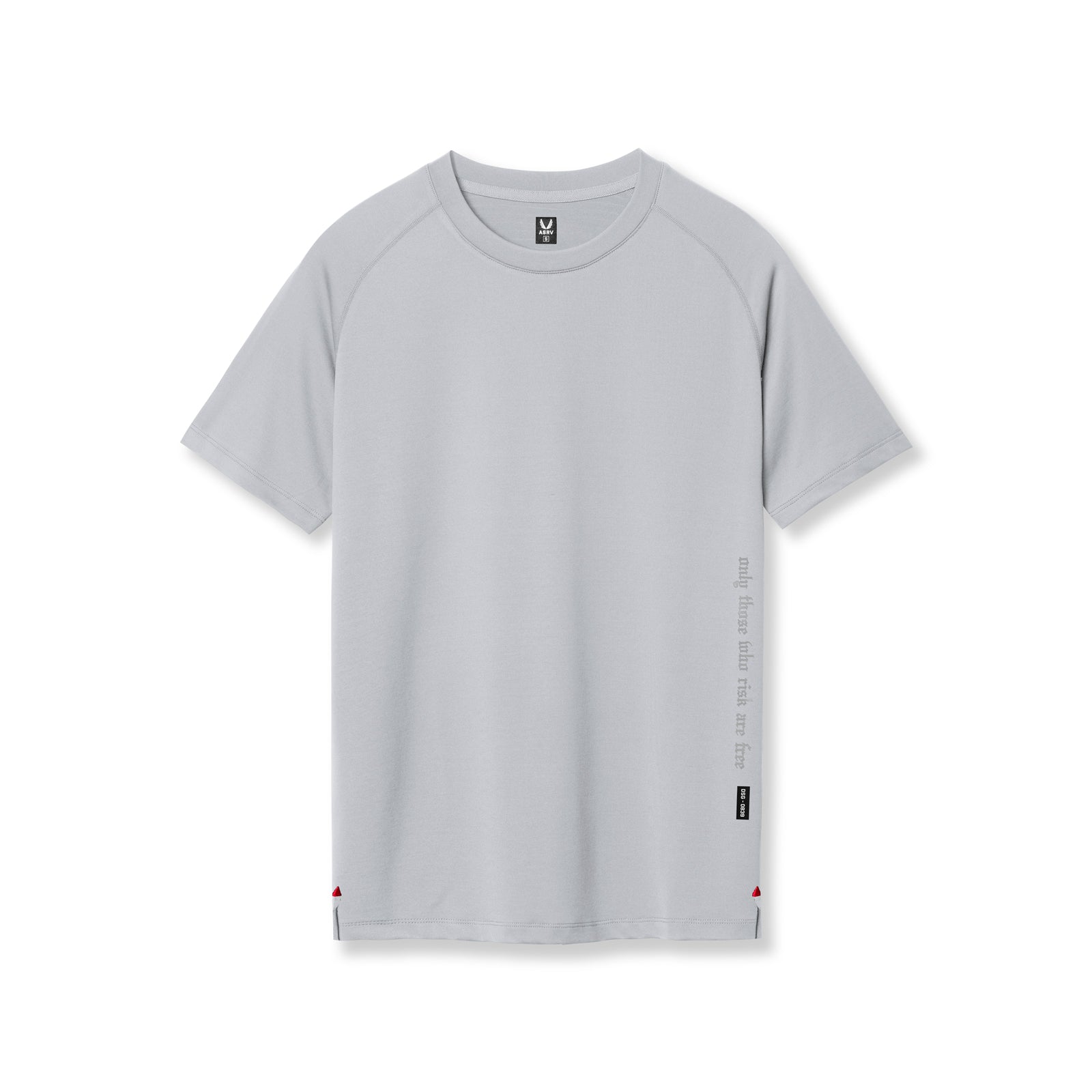 flatlay 0839. 3D-Lite® 2.0 Lycra® Fitted Tee in slate grey, front view