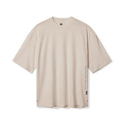 0841. 3D-Lite® 2.0 Lycra®  3/4-Sleeve Oversized Tee - Sand Smoke "OTWR"