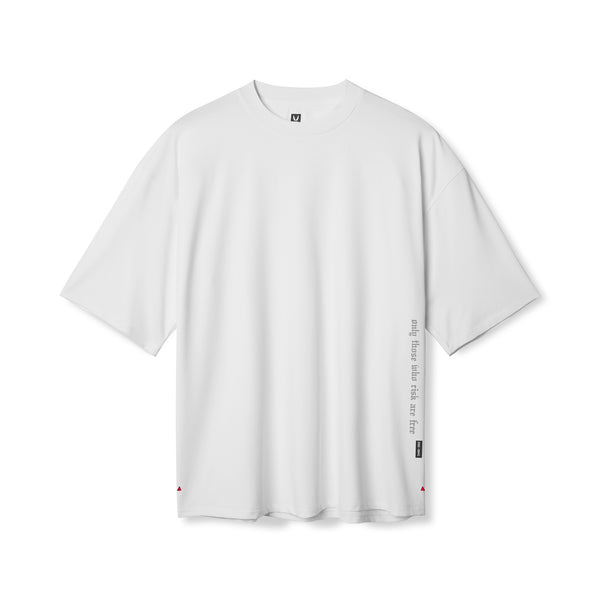 0841. 3D-Lite® 2.0 Lycra® 3/4-Sleeve Oversized Tee - White "OTWR"