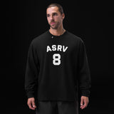0851. Tech Essential™ Relaxed Long Sleeve  -  Black "ASRV 8"
