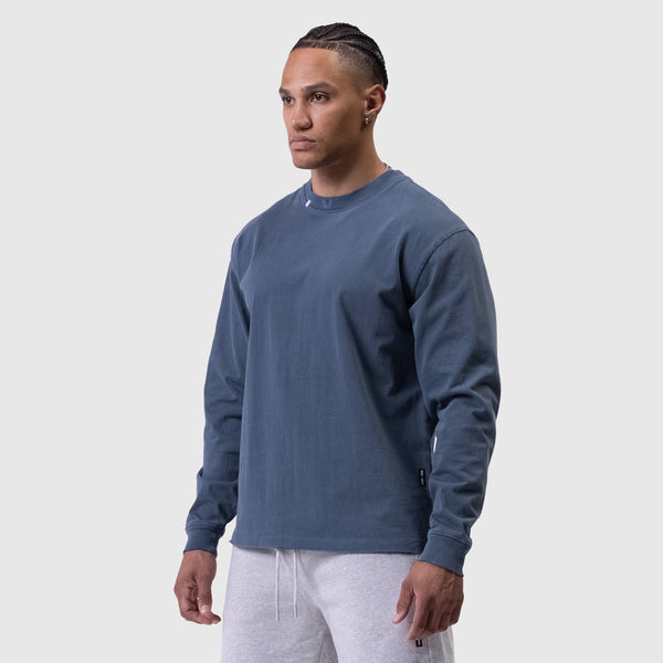 0851. Tech Essential™ Relaxed Long Sleeve - Faded Navy