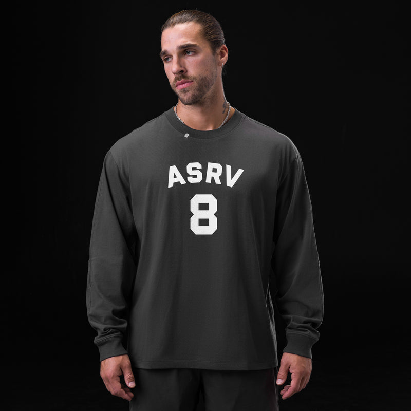 0851. Tech Essential™ Relaxed Long Sleeve  -  Space Grey "ASRV 8"