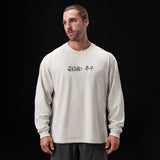 0851. Tech Essential™ Relaxed Long Sleeve  -  Stone "Brush Stroke"
