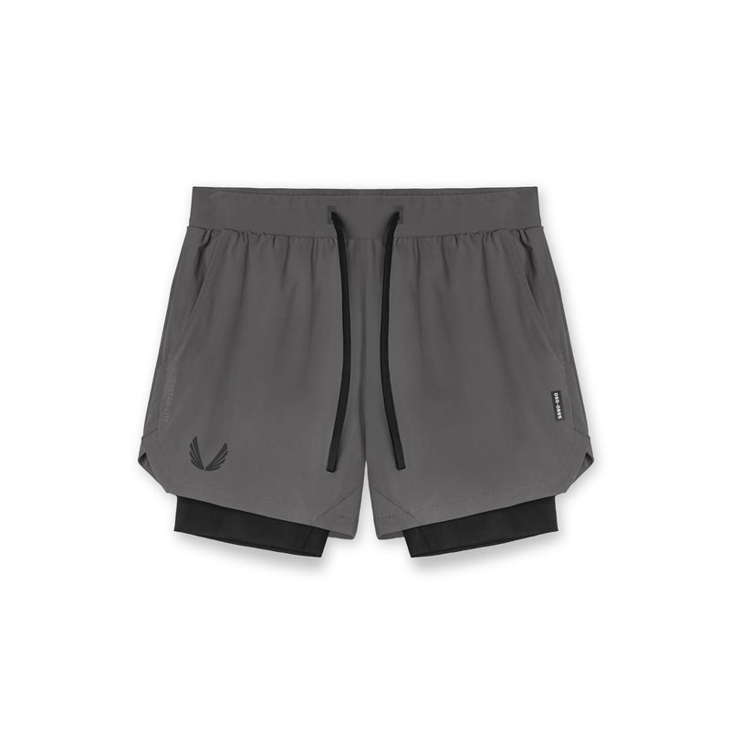 0865. Tetra-Lite™ 5" Liner Short - Raven "Wings"/Black