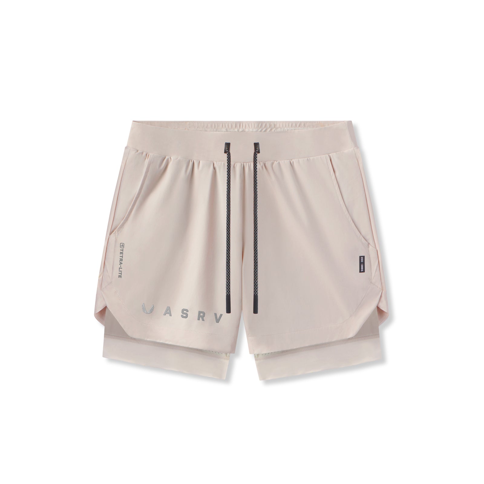 flatlay Tetra-Lite 5" Liner Short in Chai, front view
