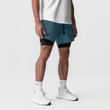 0866. Tetra-Lite® 7" Liner Short - Storm "Wings"/Black