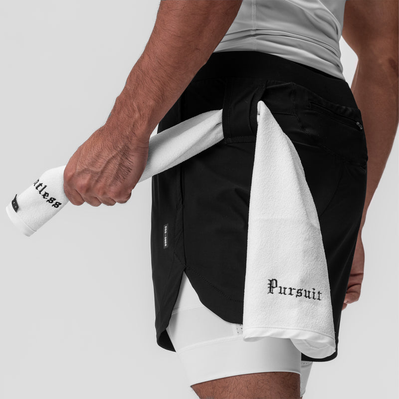 0866. Tetra-Lite® 7" Liner Short - Black "Black Wings"/Black