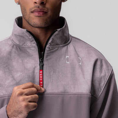 0903. Tech-Terry™ Paneled Quarter Zip - Moonscape 