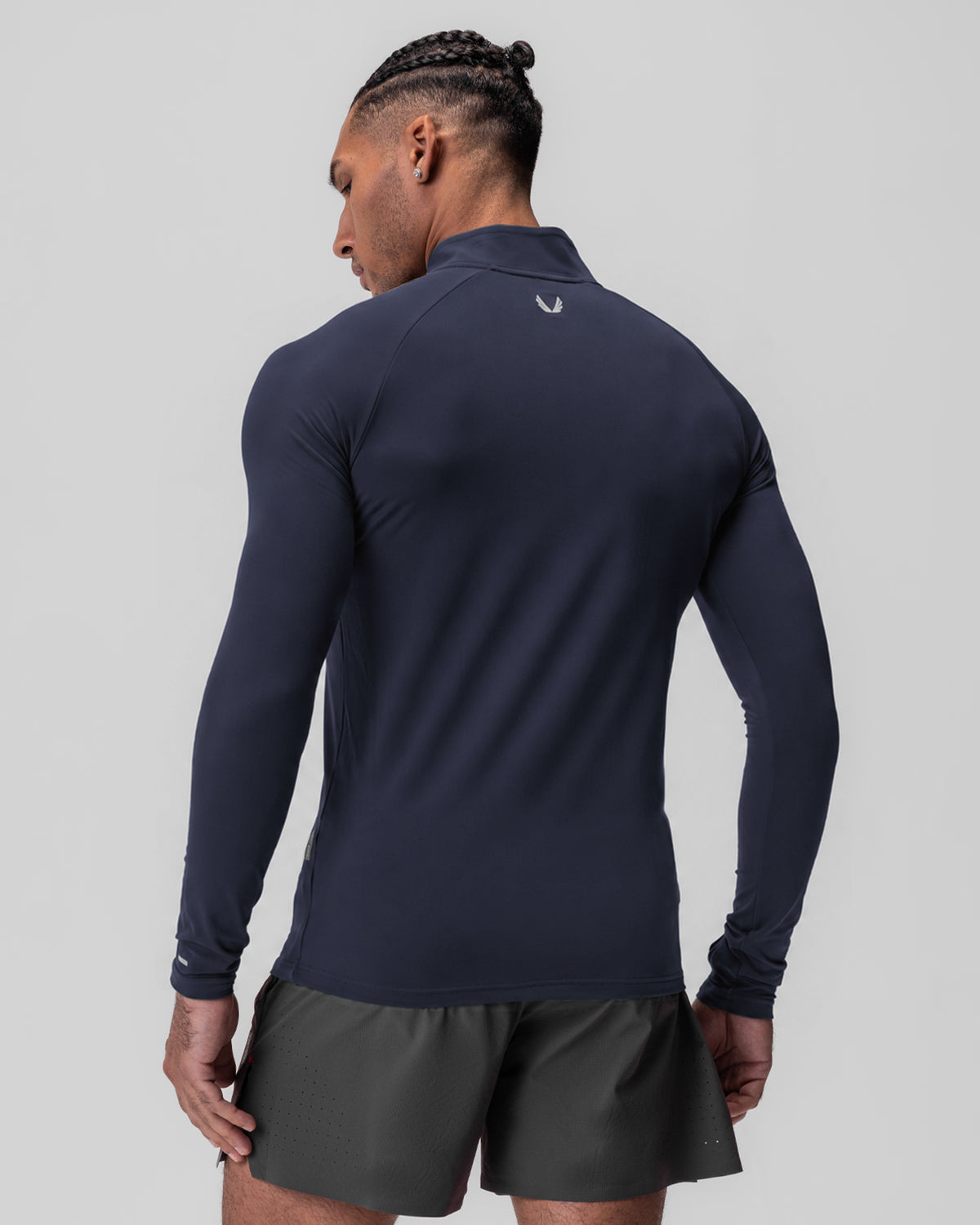 0906. Thermal Training Quarter Zip - Navy "Cyber"