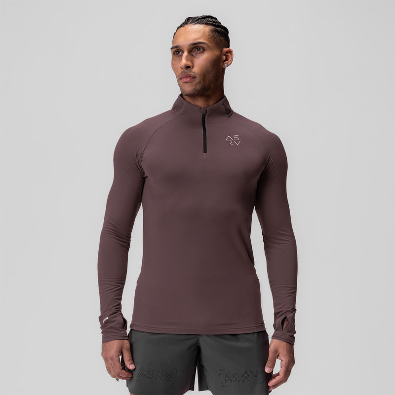 0906. Thermal Training Quarter Zip - Nightshade "Cyber"