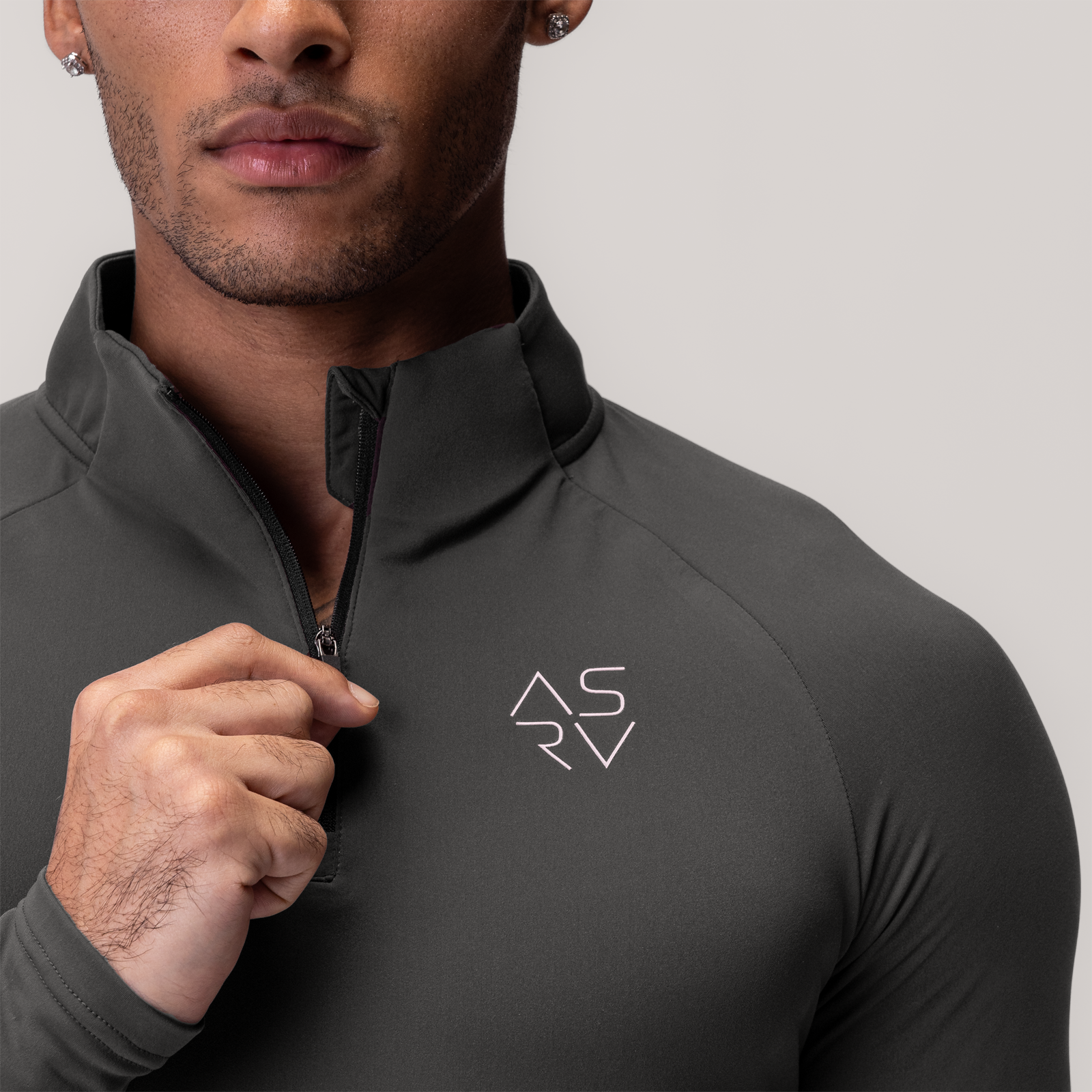 0906. Thermal Training Quarter Zip - Space Grey 0906. Thermal Training Quarter Zip - Space Grey