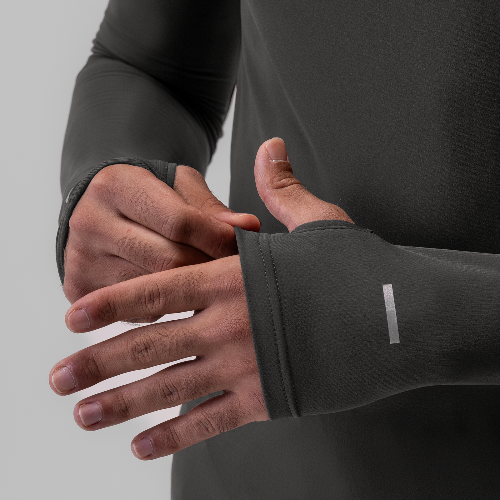 0906. Thermal Training Quarter Zip - Space Grey 
