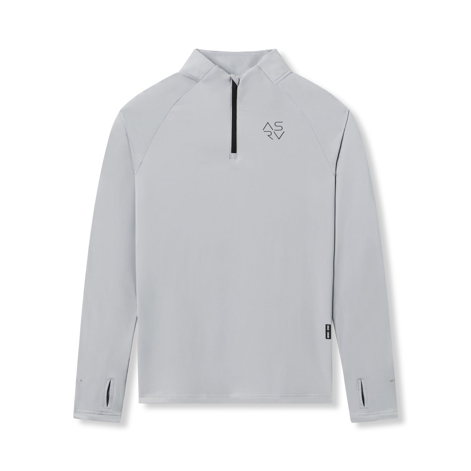 flatlay Thermal Training Quarter Zip in Slate Grey, front view