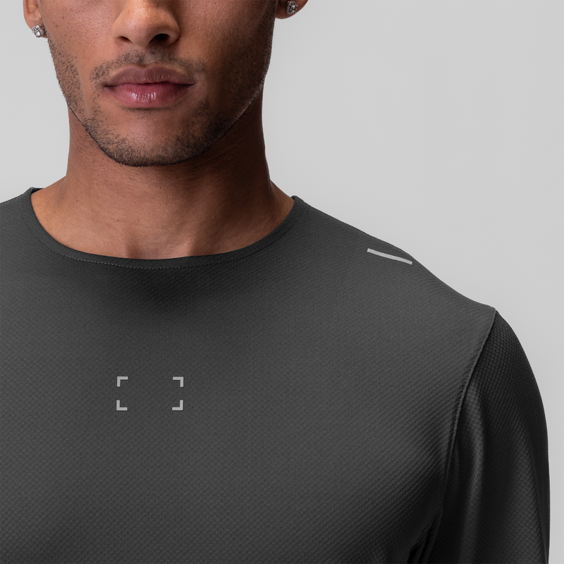 0907. AeroSilver® Training Long Sleeve - Space Grey "Space Bracket"