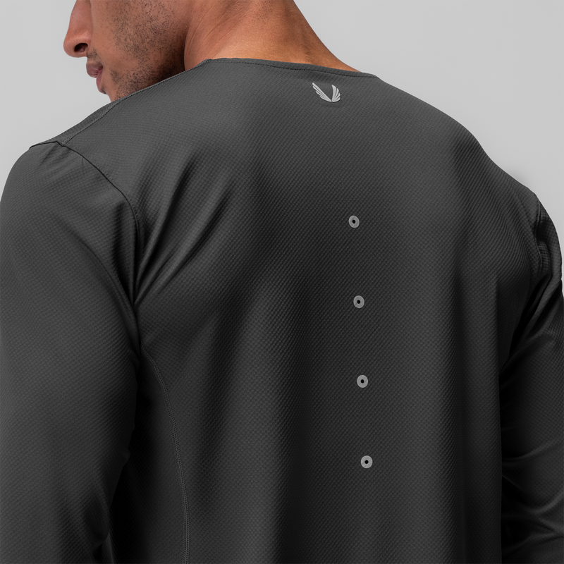 0907. AeroSilver® Training Long Sleeve - Space Grey "Space Bracket"