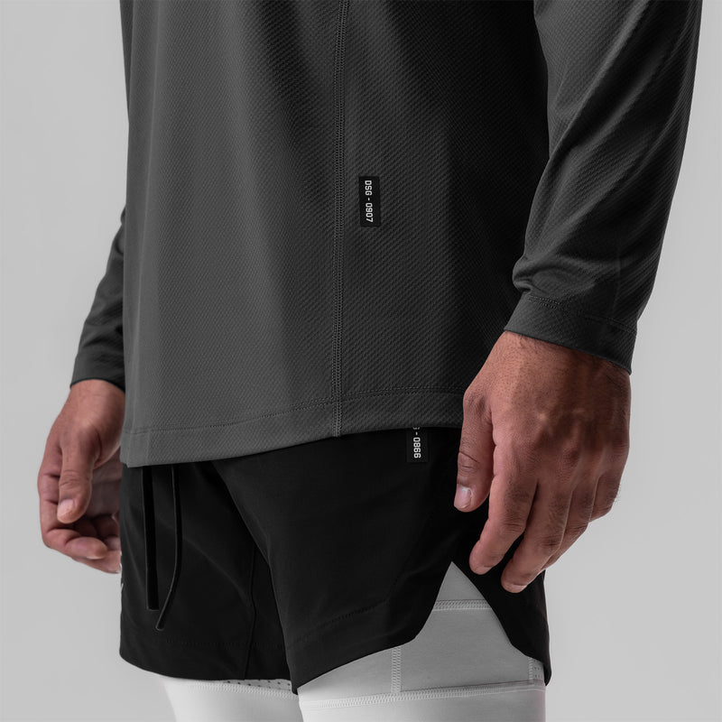 0907. AeroSilver® Training Long Sleeve - Space Grey "Space Bracket"