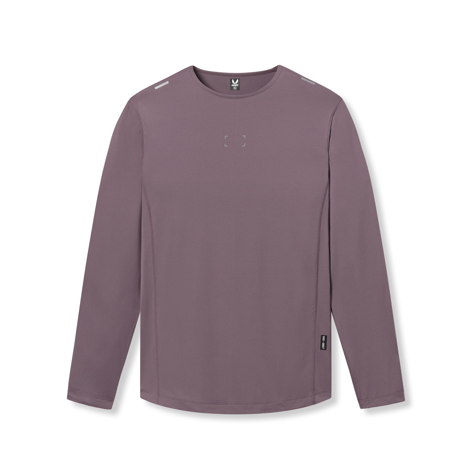 flatlay AeroSilver Training Long Sleeve in Moonscape, front view