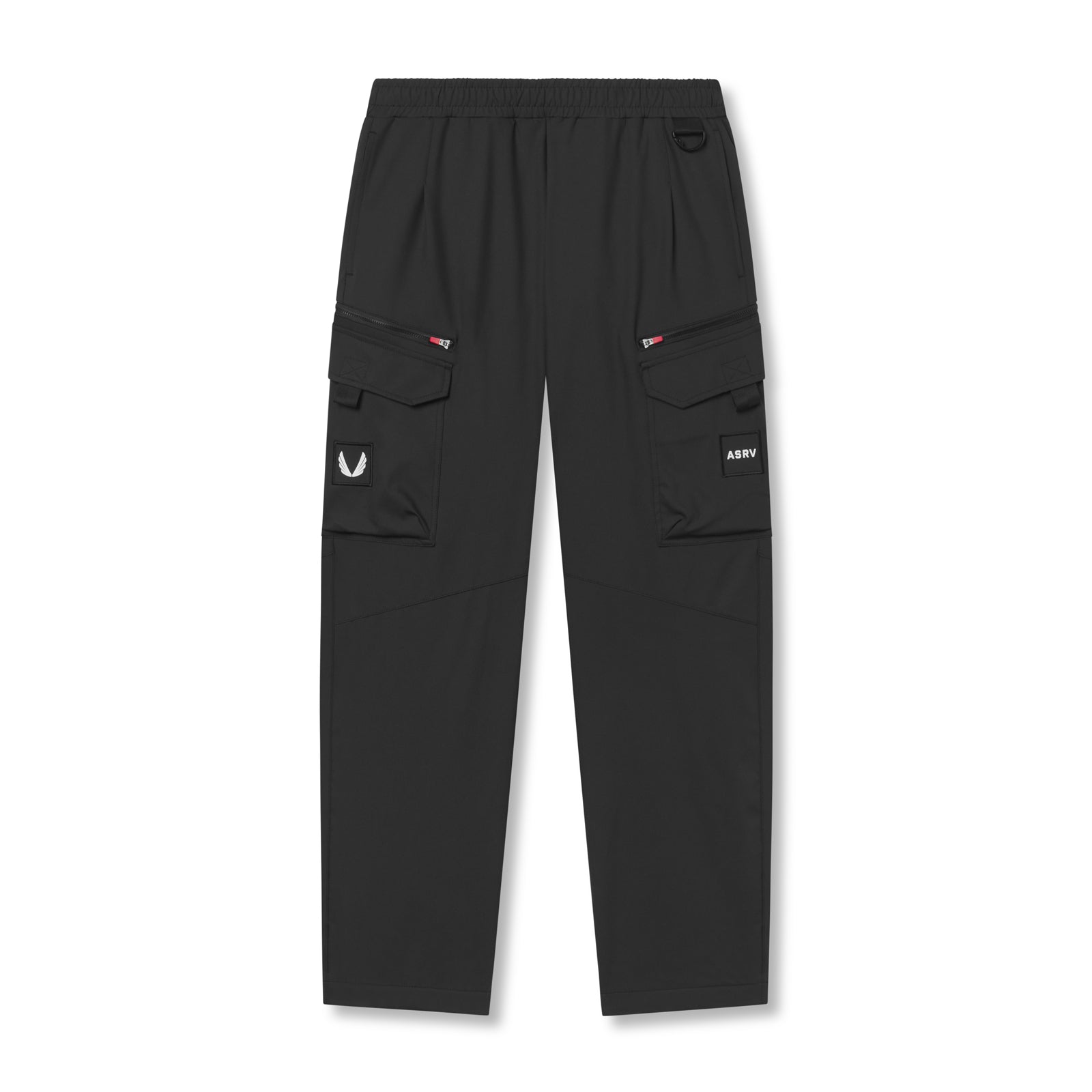 flatlay Tetra Weather-Ready City Pant in black, front view