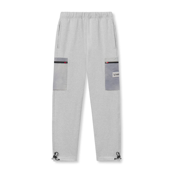 0914. Tech-Terry™ Paneled Cinch Cargo Jogger - Heather Grey/Wave-dye – ASRV 0914. Tech-Terry™ Paneled Cinch Cargo Jogger - Heather Grey/Wave-dye – ASRV