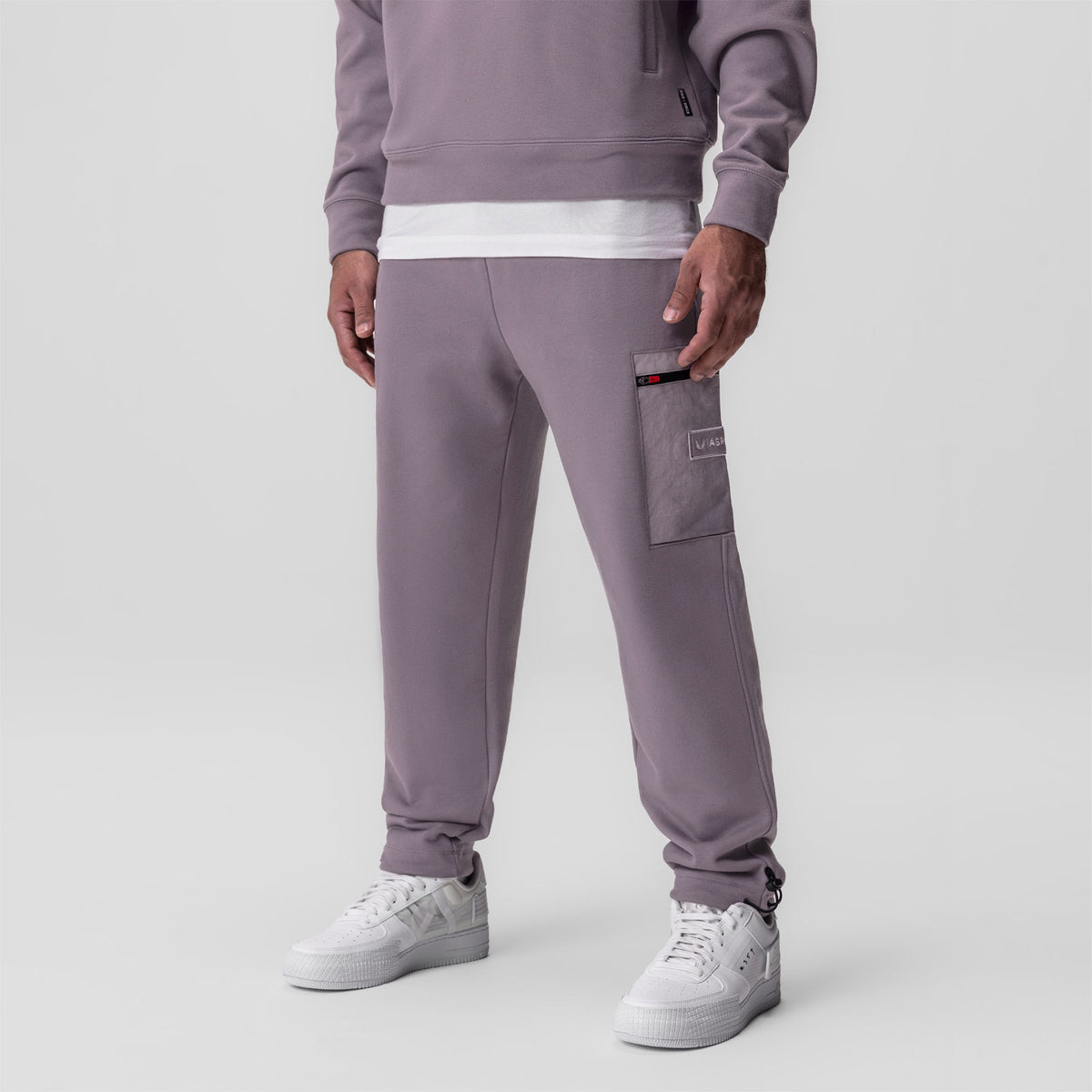 0903. Tech-Terry™ Paneled Quarter Zip - Moonscape 