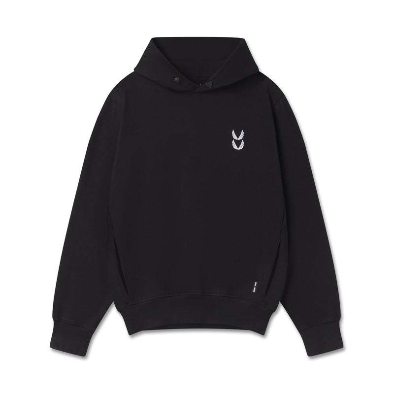 0920. Tech Essential™ Distressed Hoodie - Black