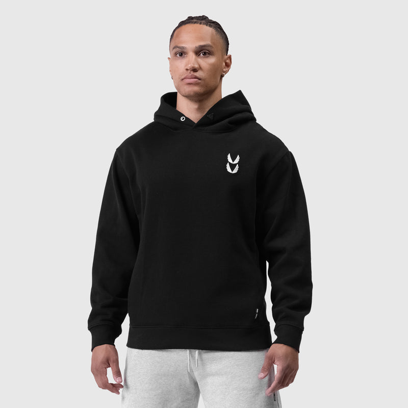 0920. Tech Essential™ Distressed Hoodie - Black