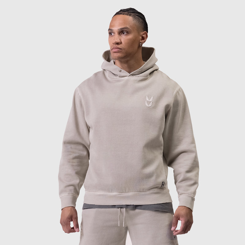 0920. Tech Essential™ Distressed Hoodie - Faded Chai