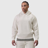 0920. Tech Essential™ Distressed Hoodie - Faded Stone