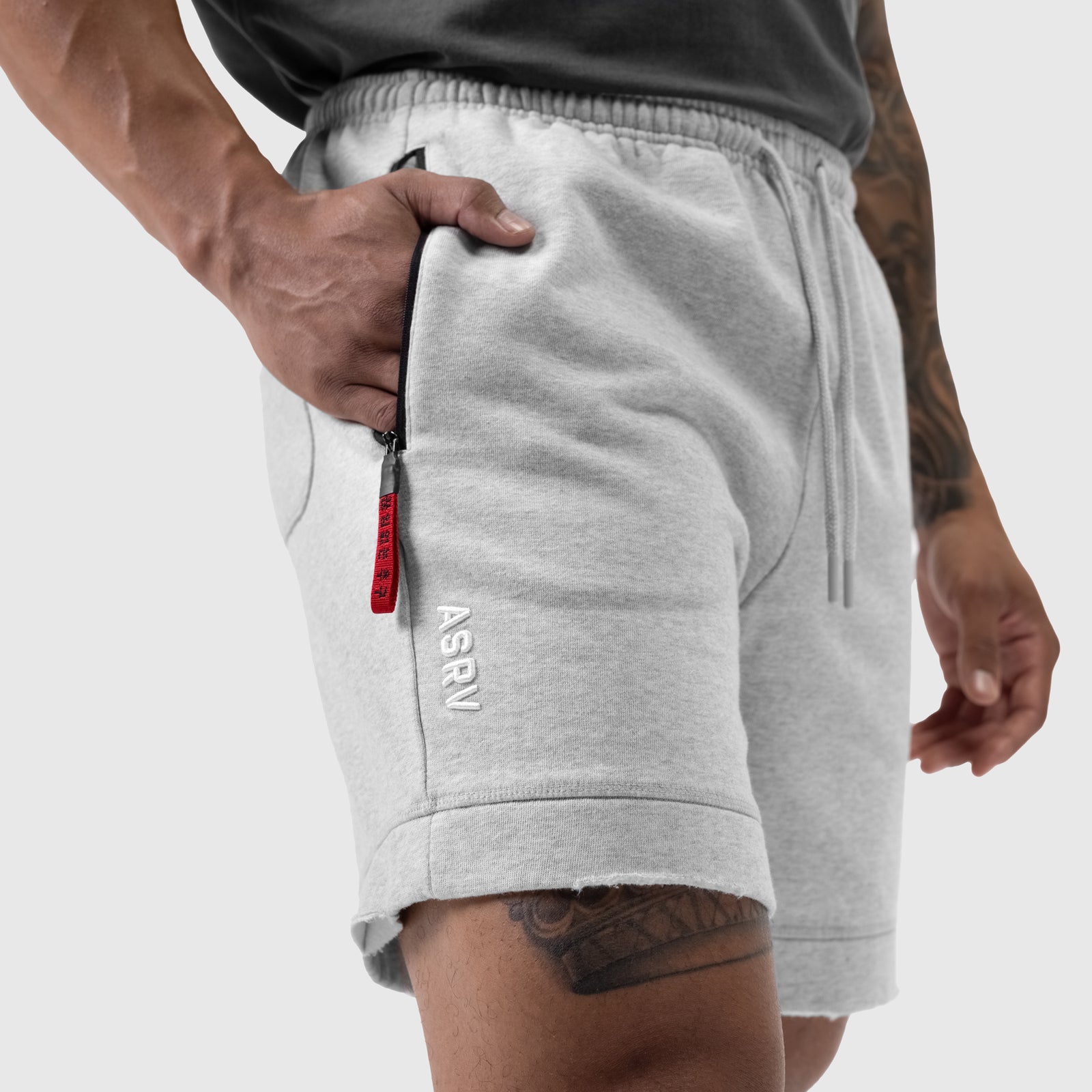 0921. Tech Essential™ Sweat Short - Heather Grey – ASRV