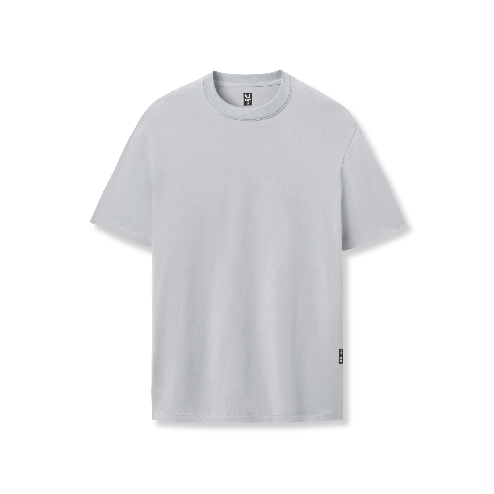 flatlay Supima Essential Tee in slate grey, front view