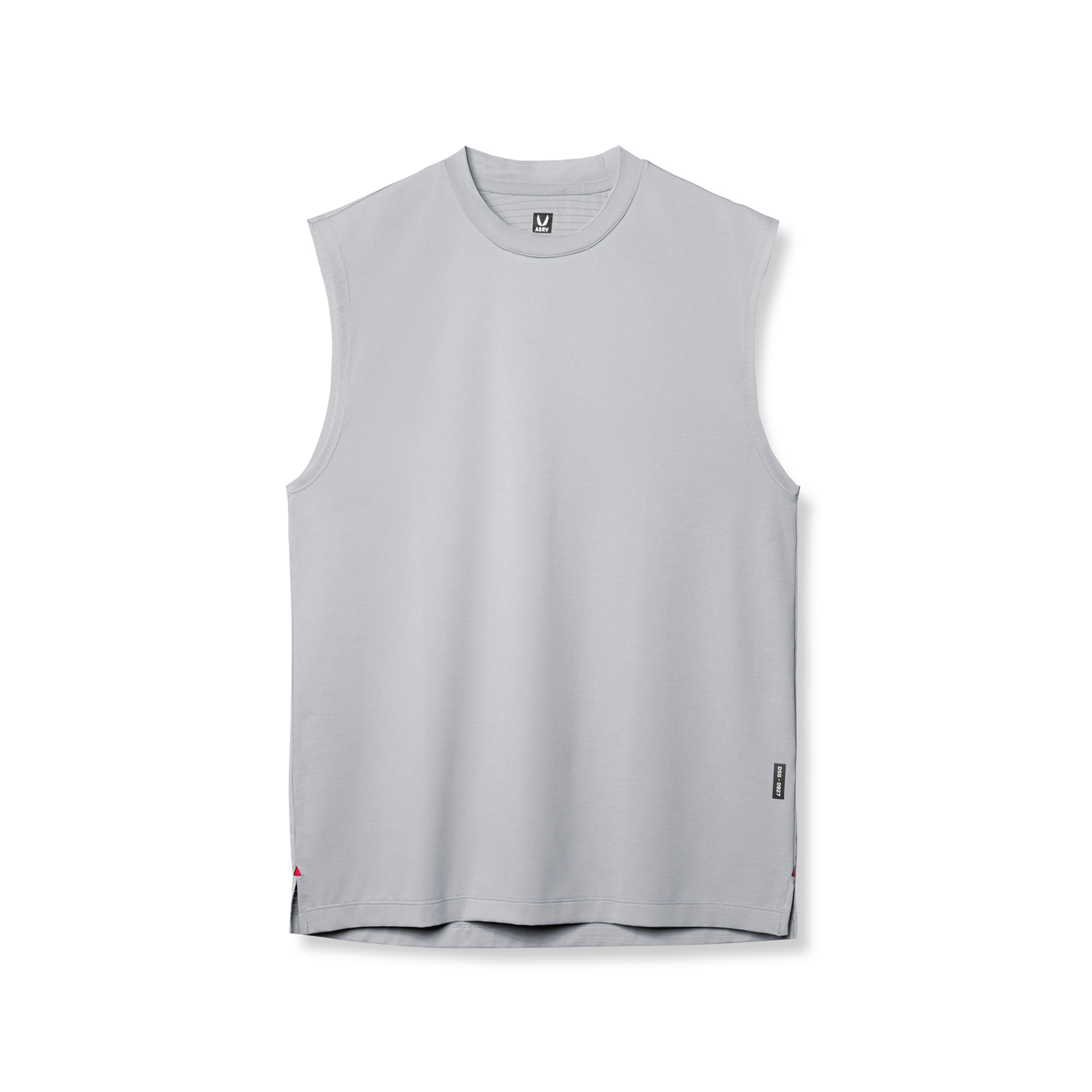 3D-Lite® 2.0 Lycra® Relaxed Cutoff sleeveless tank in slate grey, front view