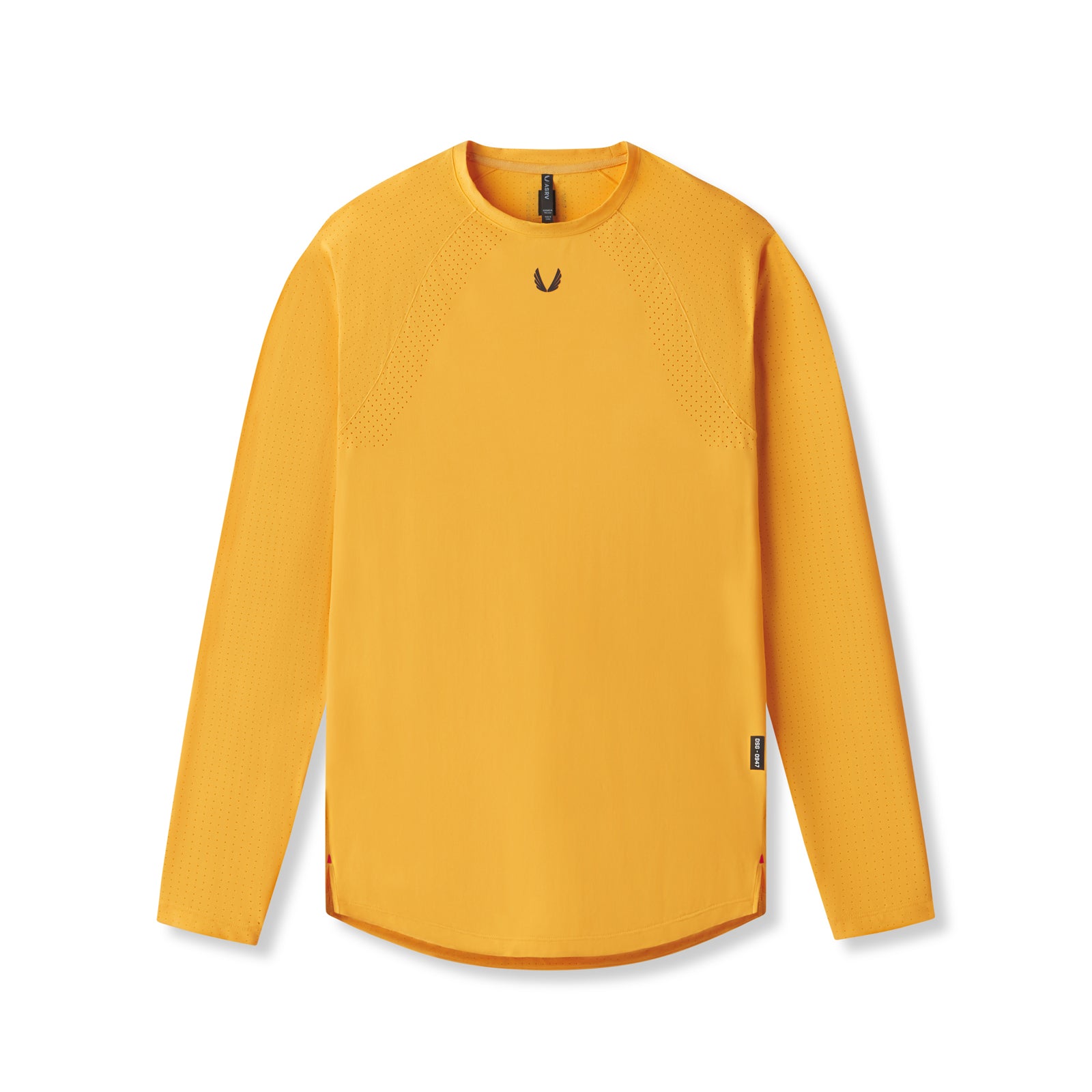 flatlay Laser-Vent™ Established Long Sleeve in amber, front view
