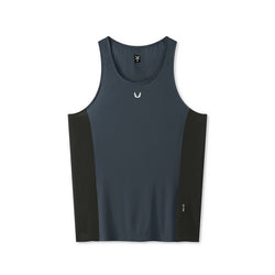 0949. Laser-Vent™ Singlet Tank - Navy/Black
