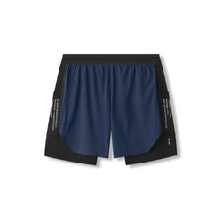 0953. Aerotex™ Hybrid Liner Short - Navy/Black